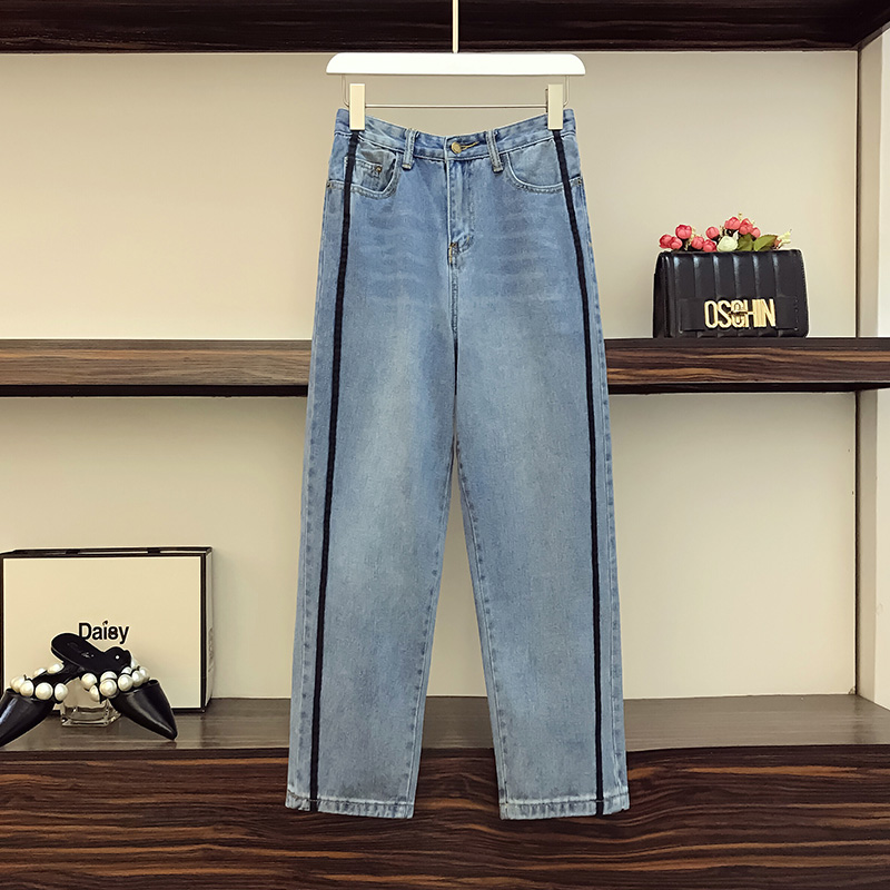 Outlet Slim Casual jeans fashion straight long pants for women