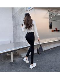 Outlet High waist spring jeans tight slim pencil pants