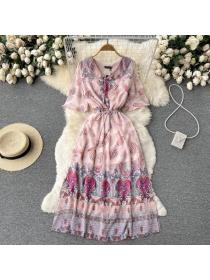 On Sale Colors long slim chiffon spring dress
