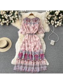 On Sale Colors long slim chiffon spring dress