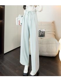 Outlet Straight long pants wide leg pants for women