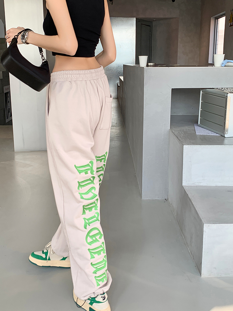 Outlet Letters hip-hop sweatpants spring embroidery pants