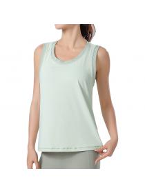 Outlet Summer mesh breathable quick-drying vest sports running fitness yoga clothes loose blouse top for women