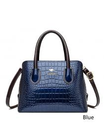 Outlet Women's crossbody shoulder bag patent leather crocodile pattern handbag