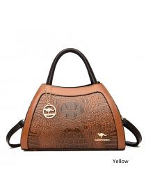 Outlet Vintage style shoulder bag crocodile pattern ladies handbag