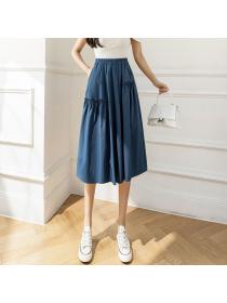 Outlet Irregular big skirt wood ear spring and summer skirt for women