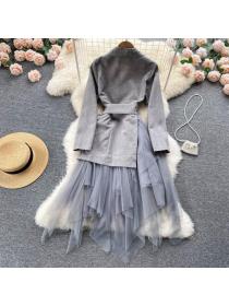 Outlet Gauze spring business suit fashion dress for women