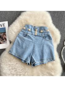 Outlet High waist Casual shorts all-match summer short jeans for women