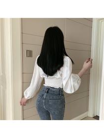 Outlet Spring and summer tops Korean style shirt for women