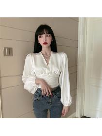 Outlet Spring and summer tops Korean style shirt for women
