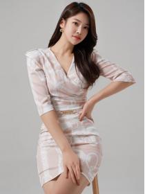 Korean Style V  Collars Sexy Slim Suits 