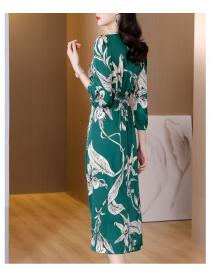 Outlet Summer real silk spring temperament silk France style dress