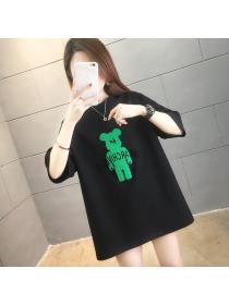 Outlet Loose summer large yard Korean style T-shirt for women