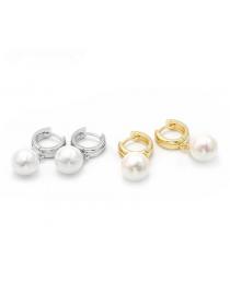 Korean fashion Popular accessories temperament ladies gold plated earrings  jewelry pearl earrings