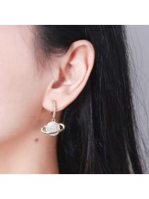 Korean fashion Fashion Earrings 18K Gold Plated Zircon Ball Earrings for Women