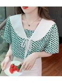 On Sale Doll Collar Lace Sweet Fresh Fashion Blouse 
