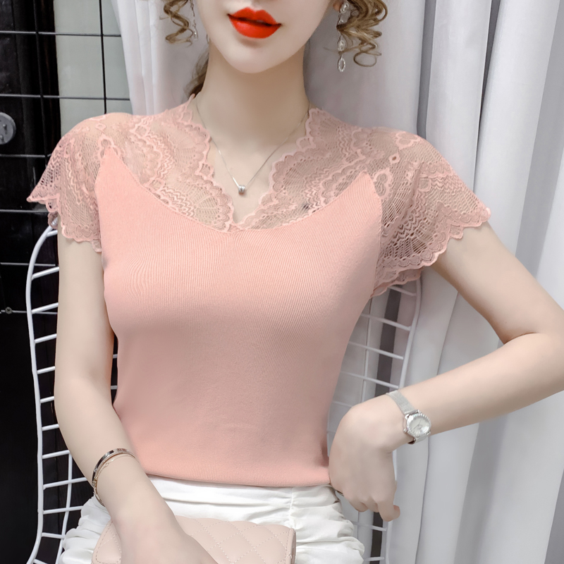 On Sale Round Collar Lace Sweet Fresh Fashion Blouse