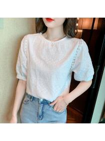 Outlet Lace summer tops Korean style shirts for women