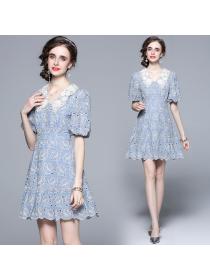 Outlet Hollow slim France style dress for women