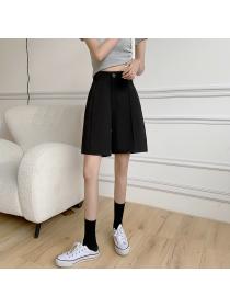 Outlet High-waist Straight Pants Casual Loose Wide Legs Matching Pants