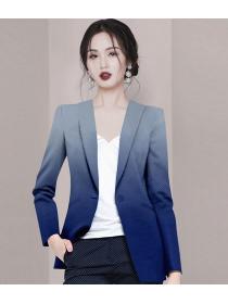 Outlet Gradient Blue Casual Small Blazer