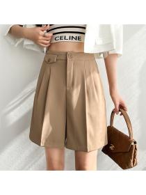 Outlet Summer new high-waist wide leg pants loose shorts