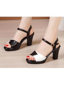 Outlet Summer new open toe matching fish mouth sandals