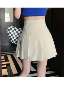 High Waist Design Small All-match A-Line Pleated Skirt