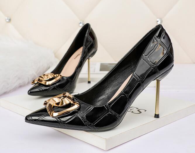 Outlet sexy pointed toe high heels nightclub women's banquet  shoes