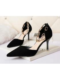 Outlet Korean fashion pointed toe shallow mouth high heels sandals 