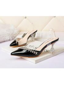 Outlet Sexy pointed high heels stiletto heels slim nightclub shoes