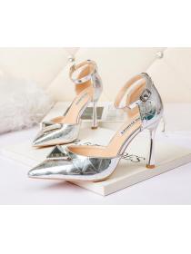 Outlet Sexy pointed high-heeled shoes nightclub sandals professional women's  stiletto OL shoes