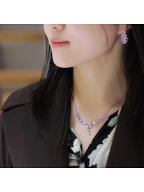 Fashion style  chain butterfly luxury light necklace