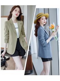 Outlet Spring fashion temperament business suit blue Casual coat
