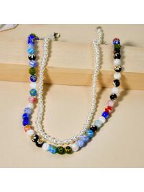 Outlet Korean fashion small beads clavicle necklace glaze collar for women