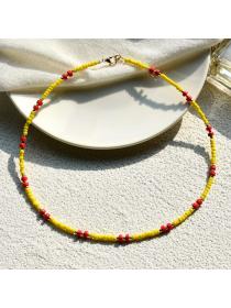 Fashion Bohemian style beads colors agate splice necklace