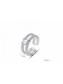 Outlet Fashion Adjustable European style white opening ring