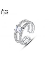Outlet Fashion Adjustable European style white opening ring