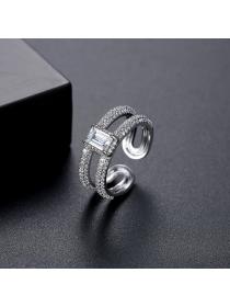 Outlet Fashion Adjustable European style white opening ring