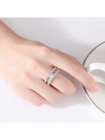 Outlet Fashion Adjustable European style white opening ring