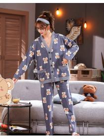 Korean fashion pajamas homewear 2pcs set for women