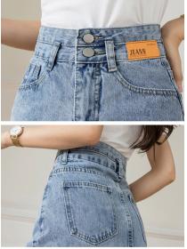 Fashion style High waist skirt Denim skirt for women