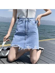Summer fashion spring skirt Hip-full Ripper short skirt for women