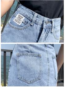 Outlet Summer fashion short skirt high waist denim skirt for women