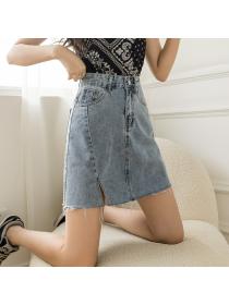 Outlet short skirt summer denim skirt