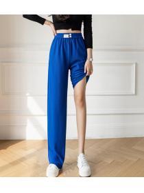 Outlet Matching pants ice silk wide leg pants for women