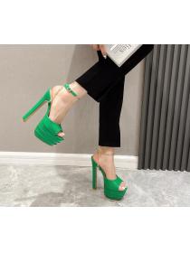 Outlet New style Platform Chain 16CM High Heel Sandals