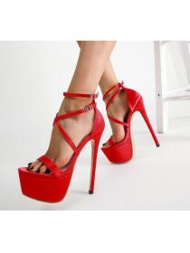 Outlet New style 16CM high heel satin sandals