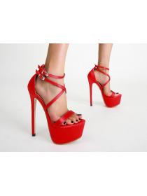 Outlet New style 16CM high heel satin sandals