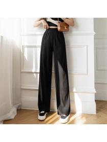 Outlet Fashion Straight long pants drape wide leg pants